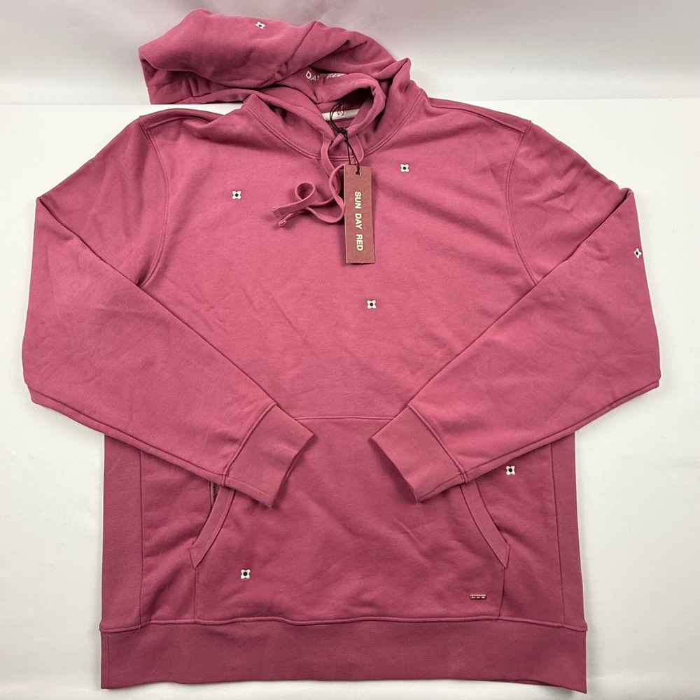 Sun Day Red Mens Season Opener Hood Dark Azalea Tiger Woods Golf Hoodie L
